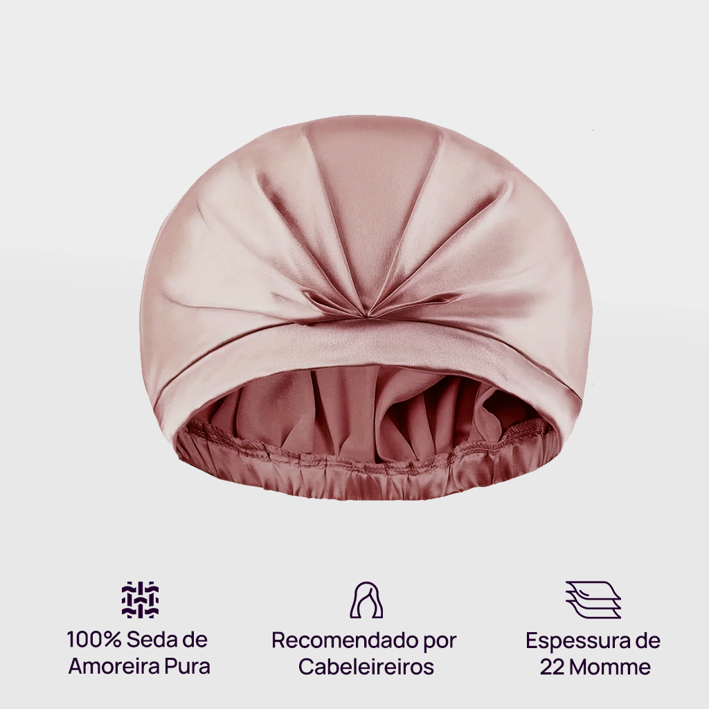 Adeus Frizz - Touca de Seda Premium